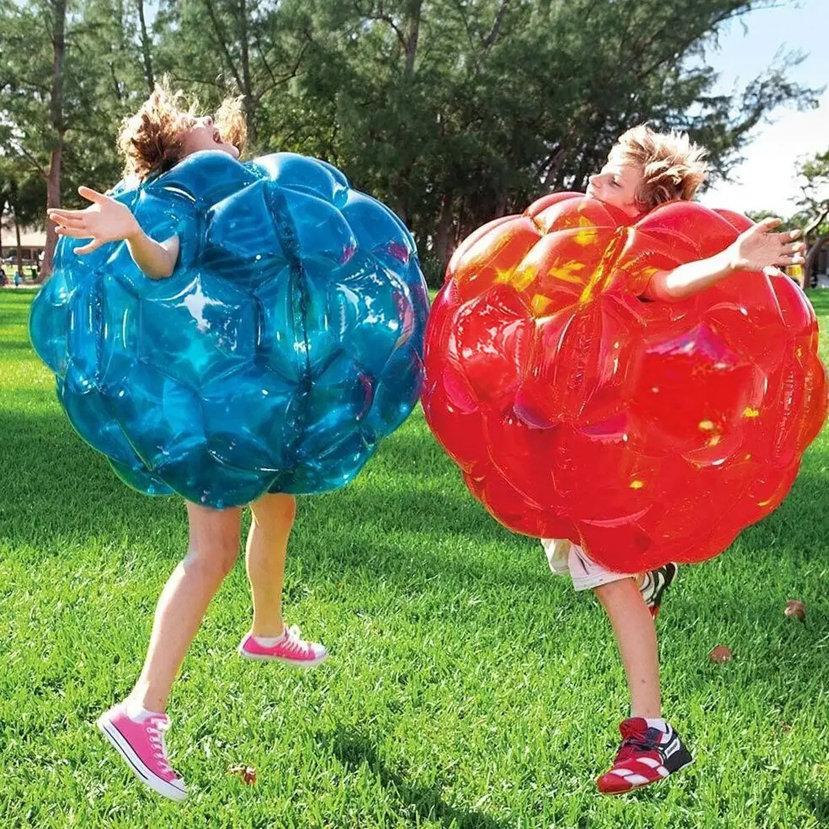 

Kids Inflatbale Wearable Buddy Bumper Zorb Balls Durable PVC Viny Bubble Ball Outdoor Games Kids Toys