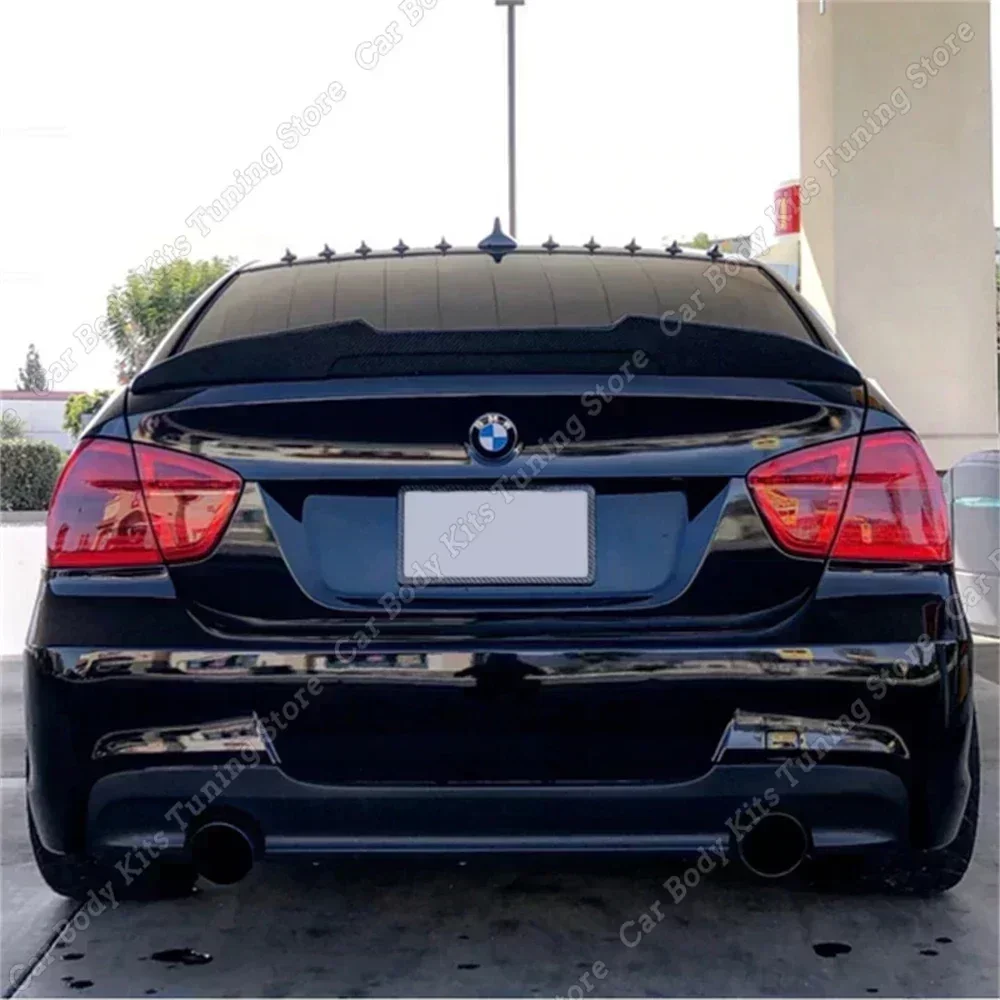 For BMW E90 M3 2008-2012 & E90 3 Series 2005-2011 Sedan Rear Roof Lip Spoiler PSM Style V2 Car Rear Trunk Boot Lip Spoiler Wing