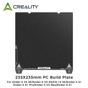 Creality Resmi Ender-3 V3 SE / KE Papan Platform PC Satu Sisi 235x235mm Frosting Pelat Pembuat Aksesori Printer 3D 6 papan printer penjualan terbaik - №