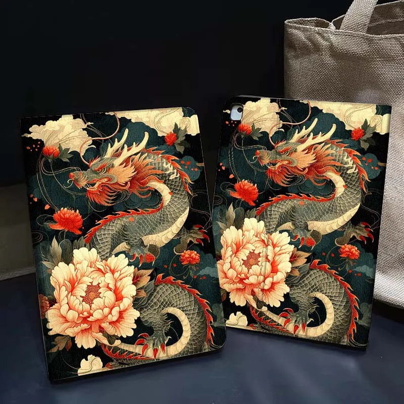 

Ancient style anime dragon For iPad Pro Air 5th 6th 7th 13 M3 M4 M5 12.9 13.3 inch 2018 2022 2024 2025 Tablet Case
