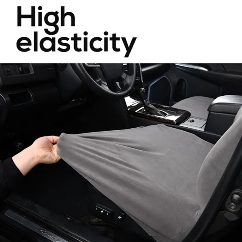 Velvet Fabric Car Seat Protective Cover Universal Dustproof All Inclusive Seat Protector Fit for Most Vehicles Auto Interior