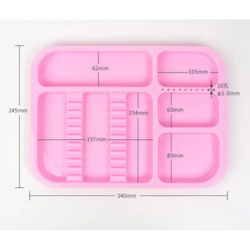 

1Pcs Colorful Dental Instruments Trays Plastic Split Management Organizer Disinfection Holder for Medical Dentistry Tool
