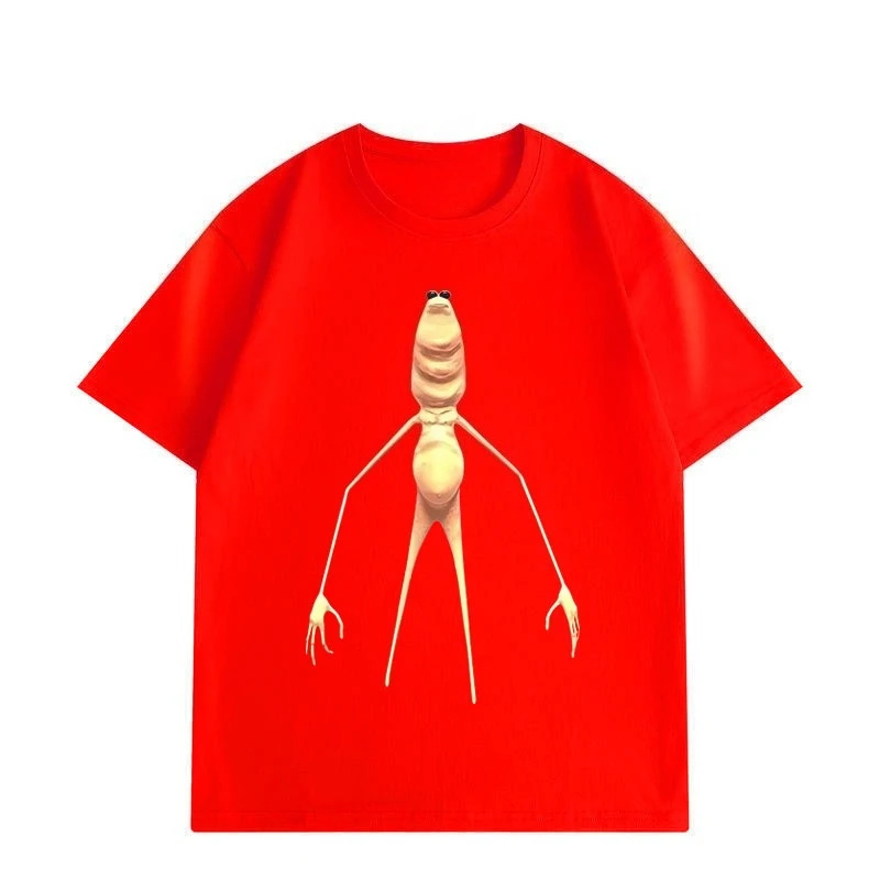 رائجة البيع ماركوس الدودة أين جيمبو جيمس مضحك ميمي تي شيرت عالية الجودة موضة تي شيرت الرجال عادية القطن تي شيرت #5