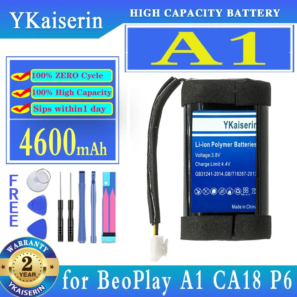 YKaiserin 4600mAh Replacement Battery for Bang & Olufsen BeoPlay A1 CA18 P6