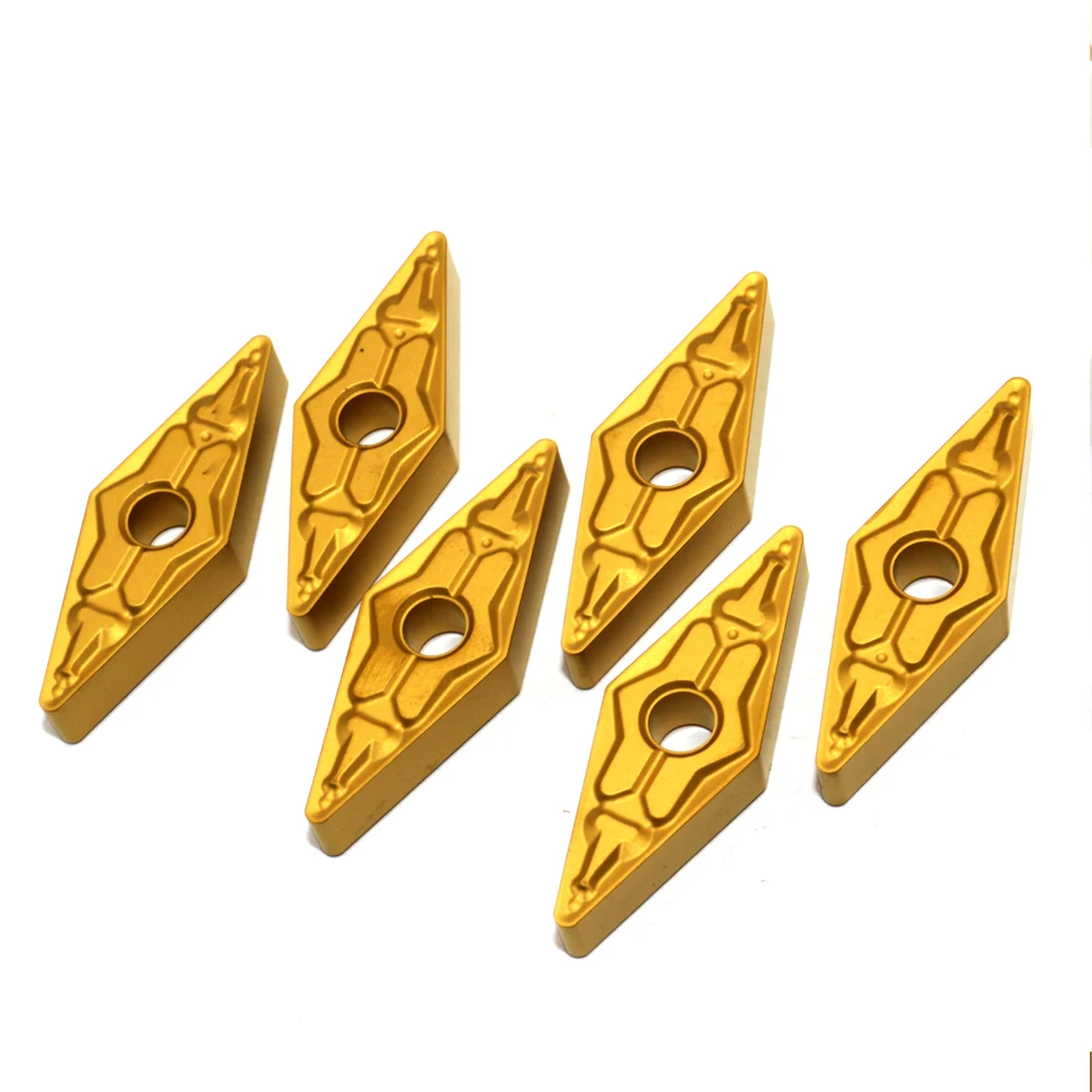 10PCS VNMG160408 TM T9125 Carbide Insere Alta Qualidade Externa Torneamento Ferramenta CNC Torno Cortador Ferramentas Lâmina De Metal
