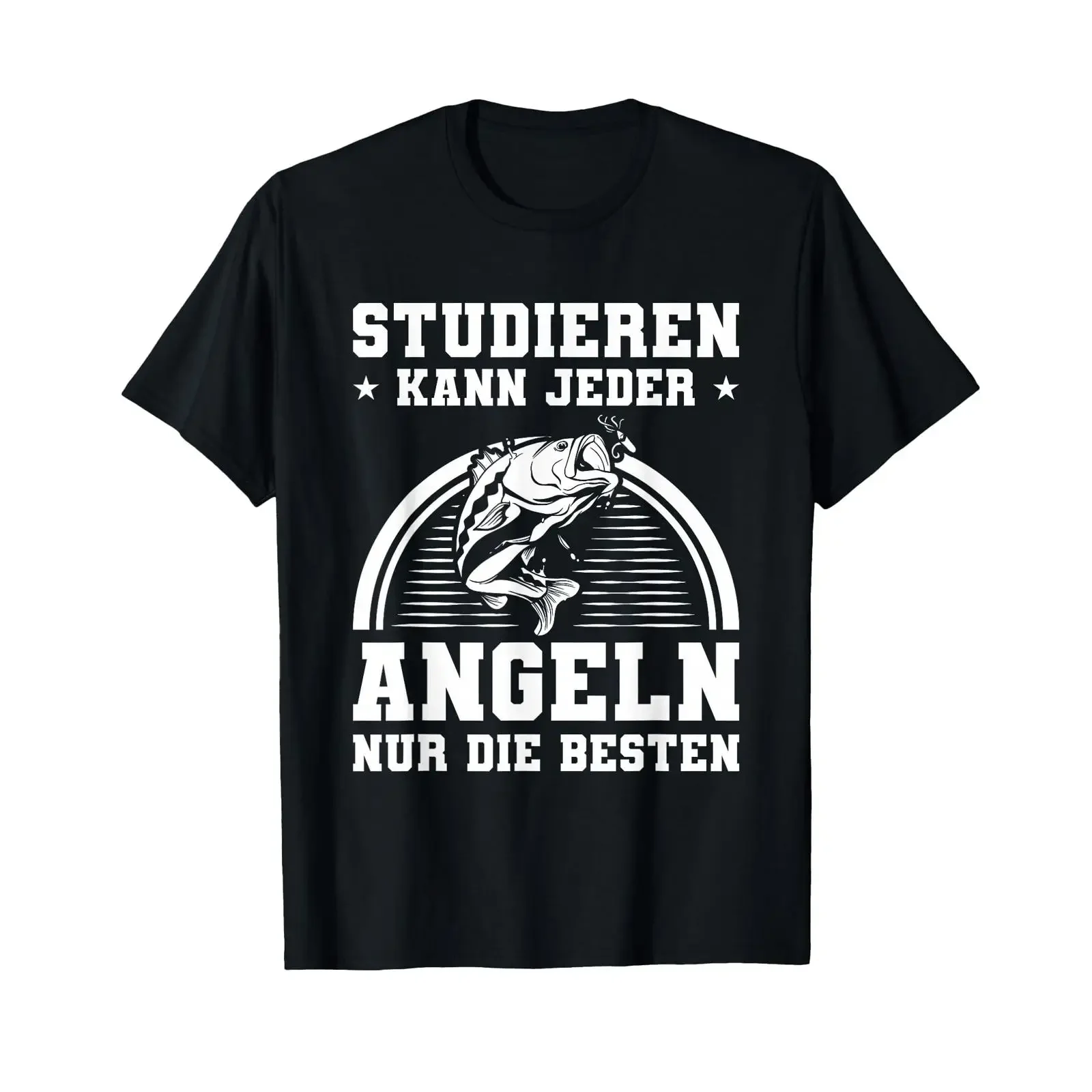 Anyone can study but only the best fish Angler T shirt vintage Washed Soft designer clothes Comfortable Stretched homme