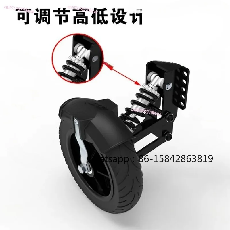 Universal E-Bike Auxiliary Stabilizer Wheels, Anti-Fall Side Training Wheels for Adult Beginner Riders