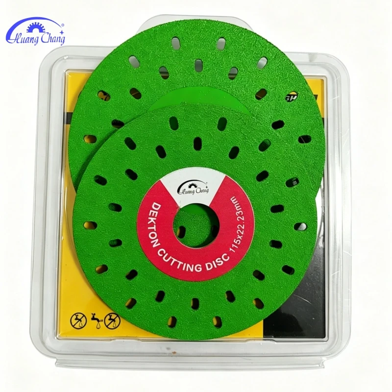 

HuangChang 2pcs 115/125mm Diamond Saw Blade Sharp Cutting Disc for Porcelain Ceramic Marble Tile Heat-resistant Cutting Blade