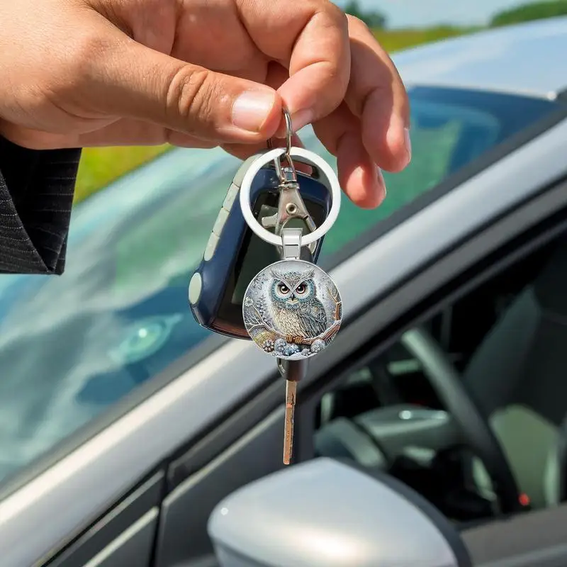 البومة سلاسل المفاتيح للنساء البومة حلقة رئيسية المنزل مفاتيح السيارة حامل الجدة لطيف سيارة قلادة حقيبة حلقة رئيسية لأختها فتاة عيد ميلاد