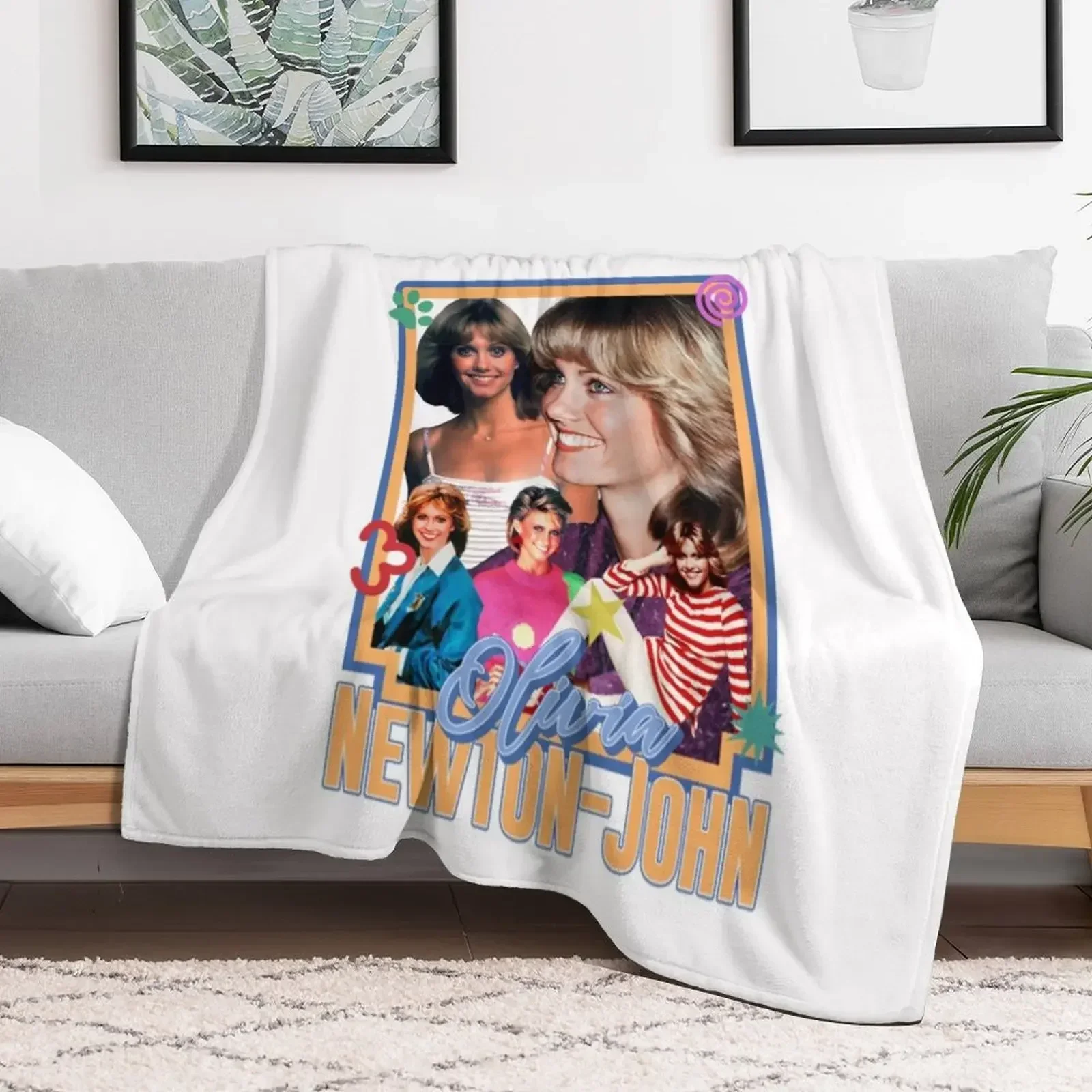 Olivia Newton John Throw Blanket christmas decoration Fashion Sofas Decorative Beds Hairy Blankets