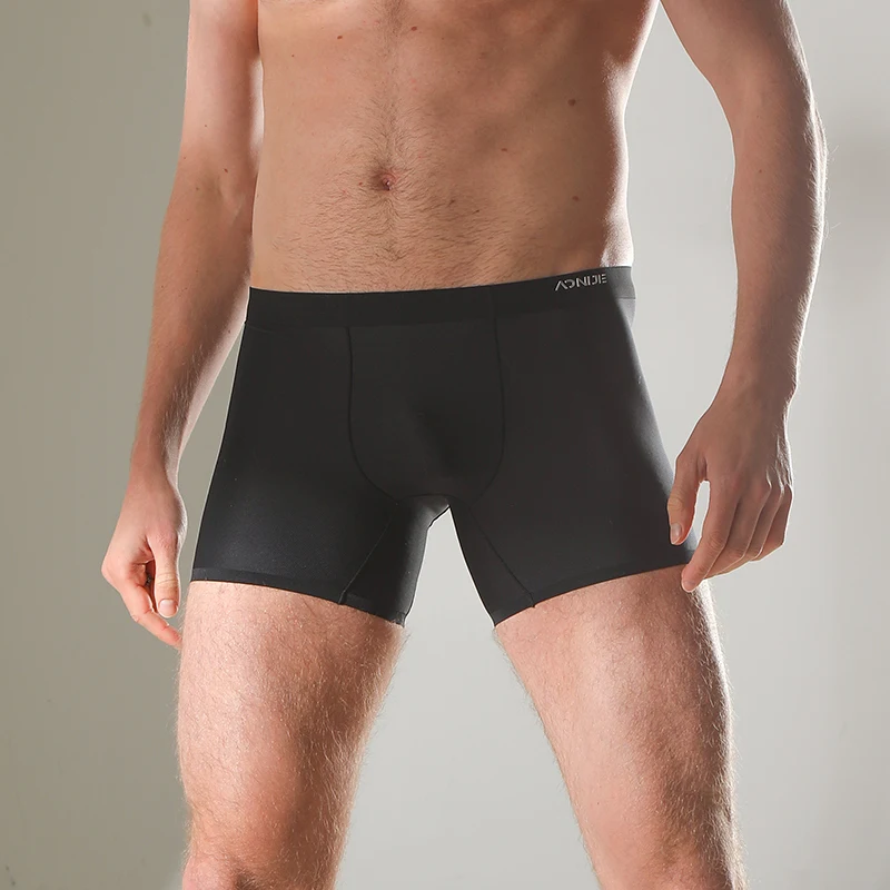 AONIJIE 3 Teile/schachtel Männer Männlich Mix Farbe Sport Mid-taille Unterwäsche Atmungsaktive Boxer Professionelle Anti-reibung Unterhose E7008