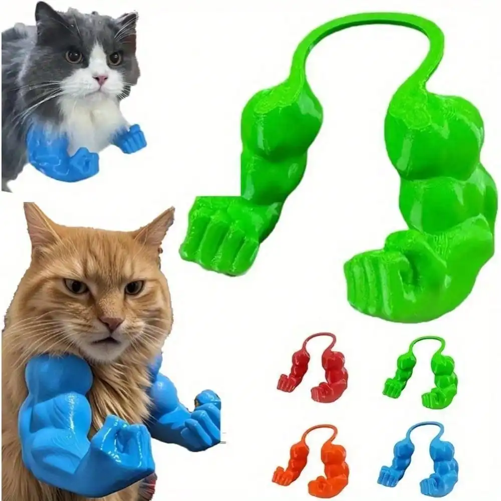 Funny Pet Muscle Arm Costume, Cat Dog Hanging Arm Prop, Novelty Pet Clothes Accessory for Photo Props