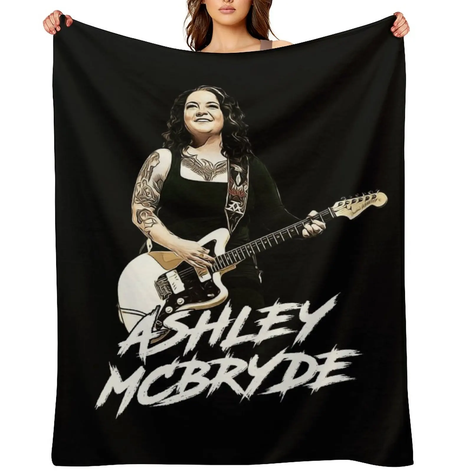 

Ashley Mcbryde Artwork Throw Blanket Summer Decorative Beds Beautifuls Blankets