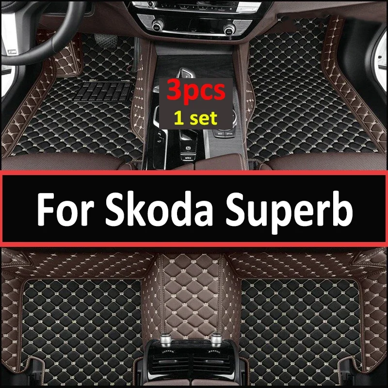 

LHD Car Floor Mats For Skoda Superb 2015 2014 2013 2012 2011 2010 2009 Auto Carpets Accessories Custom Decoration Parts Rugs