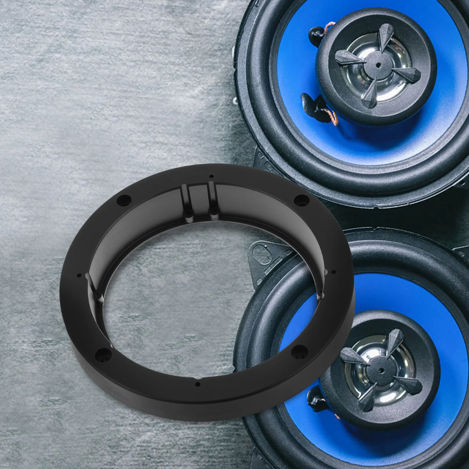 

2Pcs Car Speaker Spacers 6.5 Inch Plastic Mounting Rings Adapter Audio Door Speaker Bracket Sound Insulation Pads