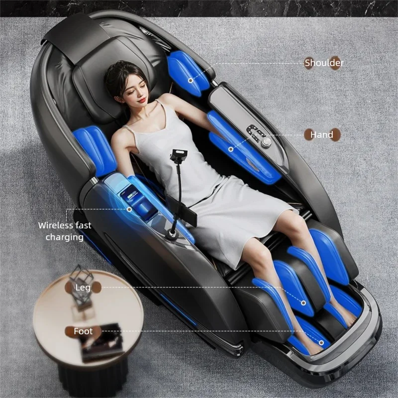 Zero Gravity SL Track Massage Chair 6-Segment Recliner Full Body Airbag Compression Home Office Comfortable Relaxation Sofa