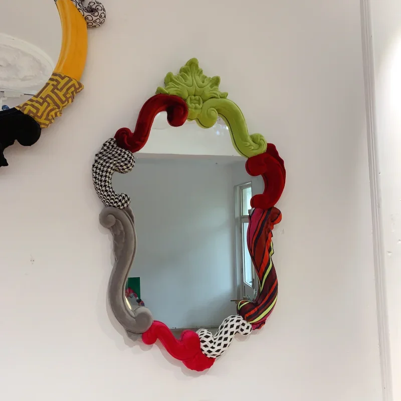 ヨーロッパデザイナー風のリビングルームの壁飾りミラーフレーム、バスルーム用化粧鏡、玄関用ミラー