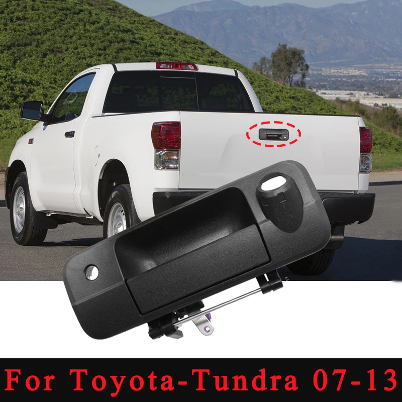 69090-0C051 For Toyotas Pickup Tundra 2007-2013 Outer Rear Tailgate Handle W/Rear Camera Hole Texture Black 690900C051 Auto Part