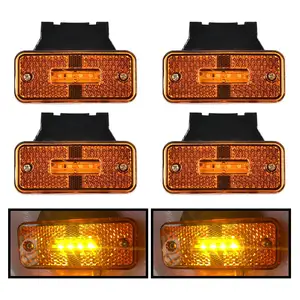 1pcs 24V LED Side Marker Light Car External Lights Squarde Warning Tail  Light Signal Lamp Auto Trailer Truck Lorry - AliExpress