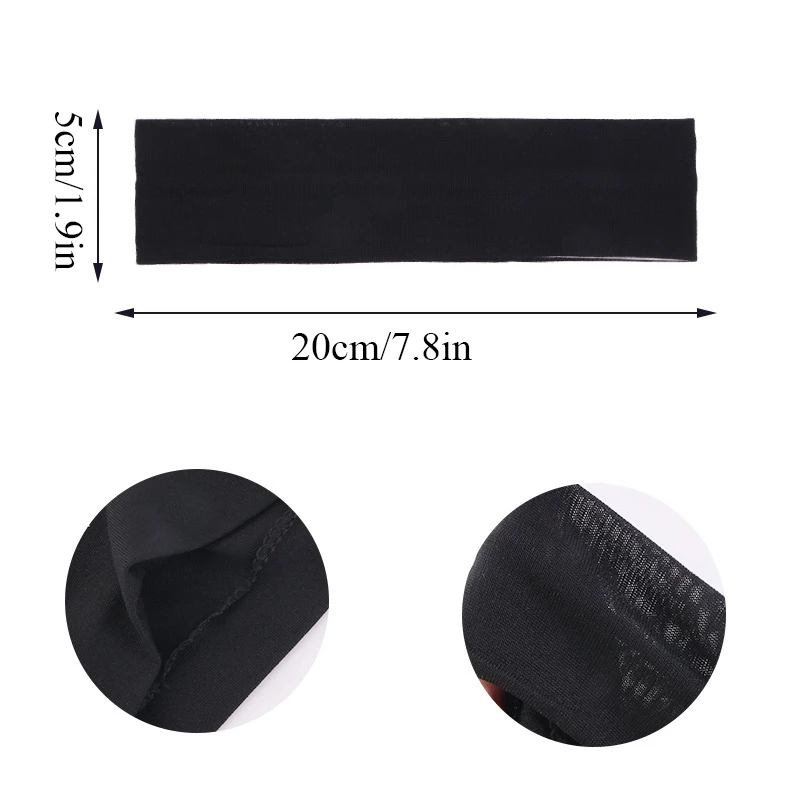 Milch elastisches Seidenstirnband Sport Yoga Haarpflege mit Sommer Fitness Laufen Yoga Kopftuch Haarschmuck für Mädchen – Detail 3