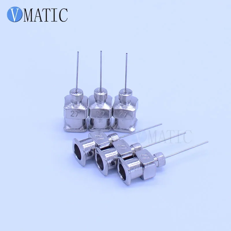 Free Shipping Non-Sterilized 12Pcs 1/2 Inch 27G Stainless Steel Dispensing Needle Tips