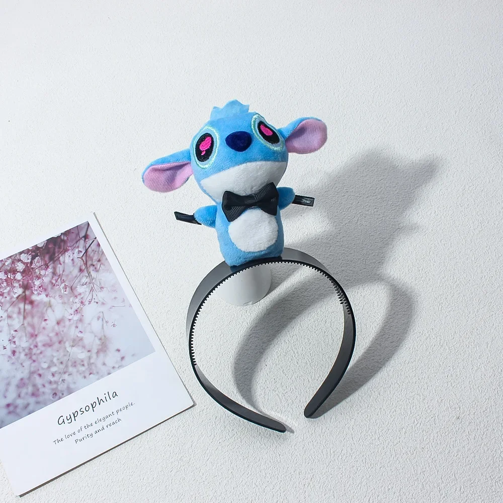 Stitch Hairband Cute Headband Kawaii Plush Doll Hair Accessory Stitch Wide-Brimmed Hairpin Creativity Headdress Gift