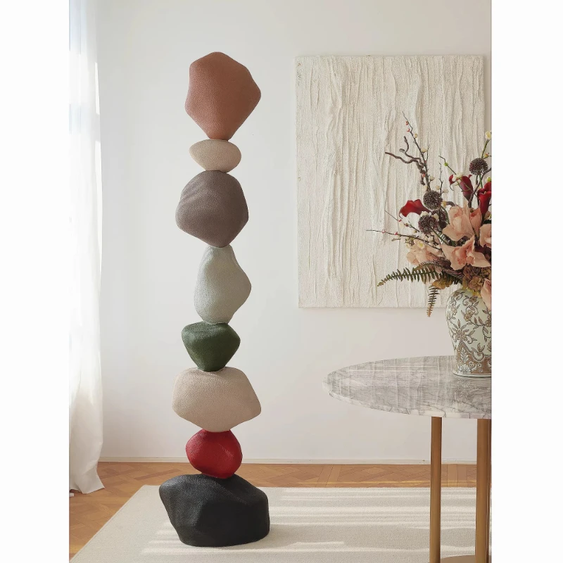 Minimalist 'Italian floor-to-ceiling ornaments, entrance corridor, living room entrance soft decoration art installation