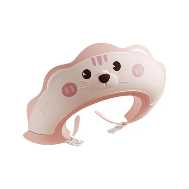 

N1HB Cartoon Baby Shower Caps for Kids Infant Bathing Hat Adjustable Bath Hat Protect Eyes and Ears for Boys and Girls