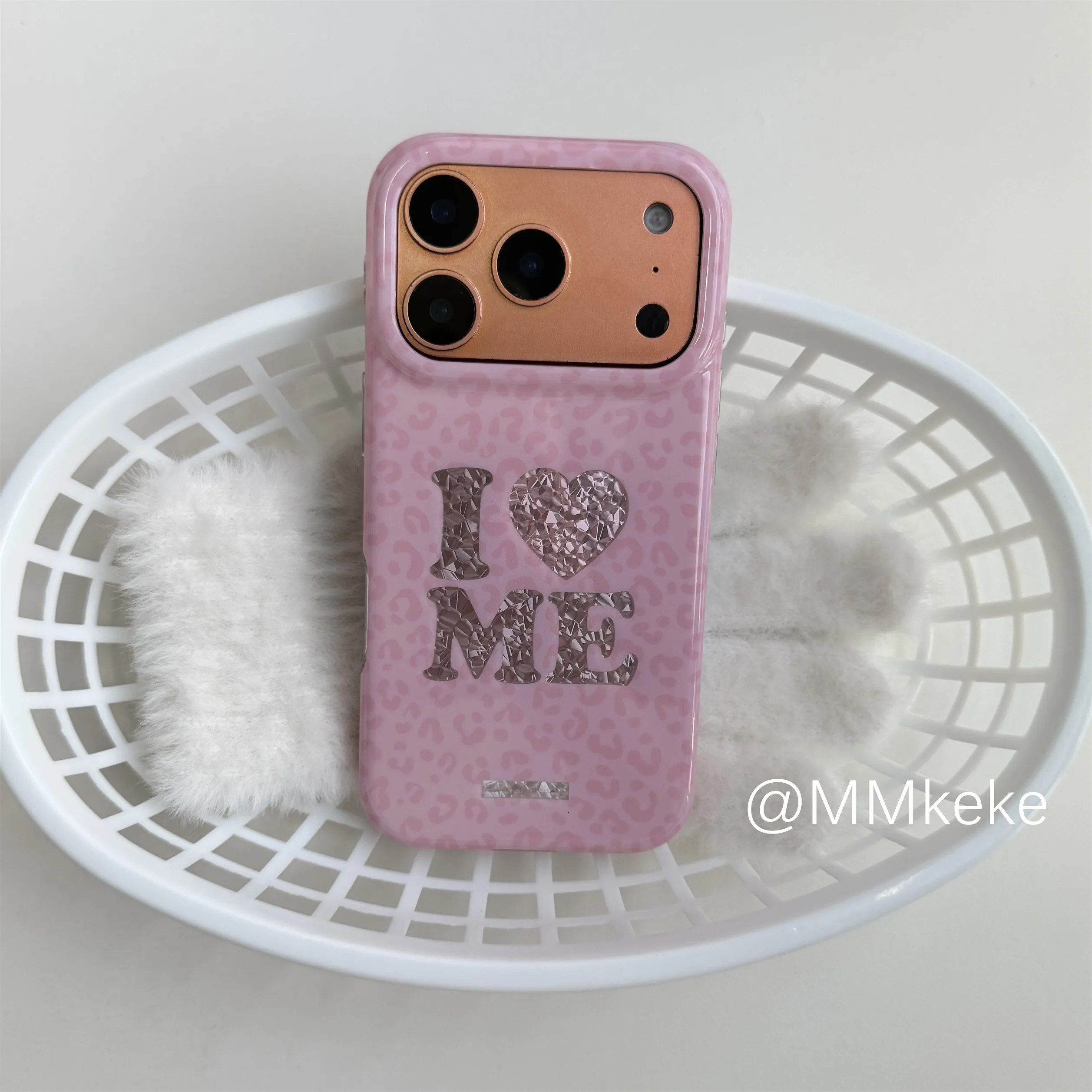 Pink Leopard Print I Love ME K - огляд і ціна Phone Cases Leopard Print