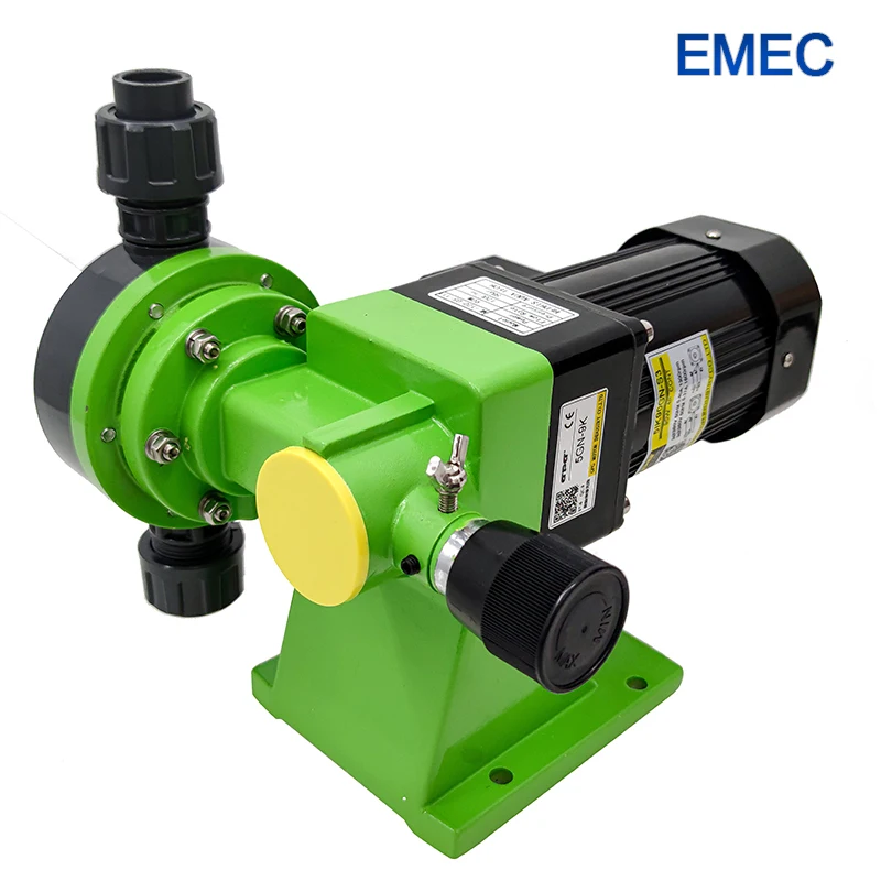 EMEC PVC PVDF SS Automatic Chemical Dosing Pump Diaphragm Dosing Pump Swimming Pool Dosing Pump for Sewage Treatment
