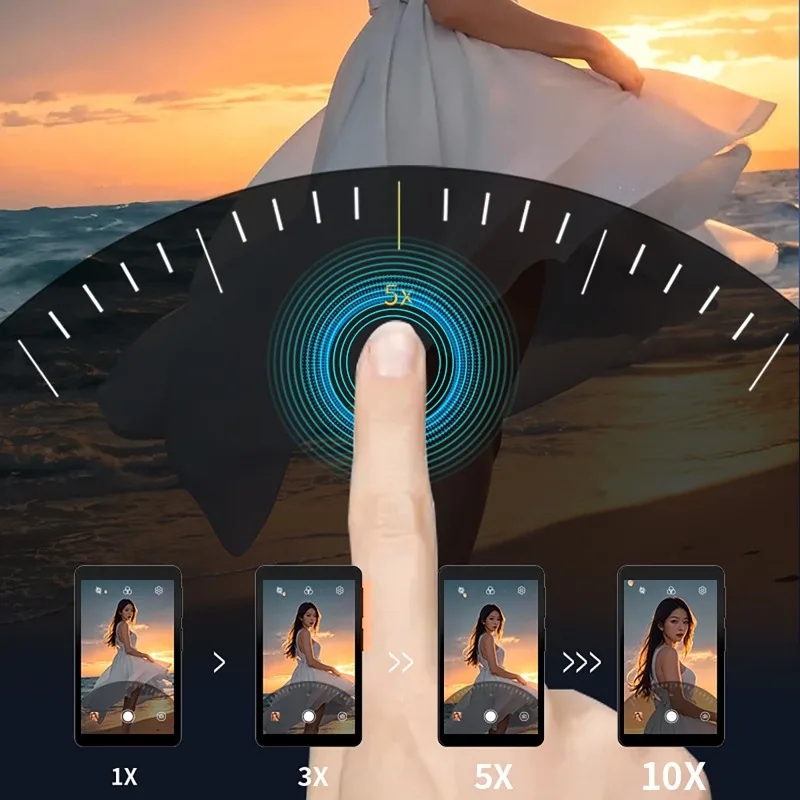 4-Inch Touch Screen Phone Screen Magnetic Suction Sound Sharing Device Phone Selfie Rear Selfie Projection Screen With Holder