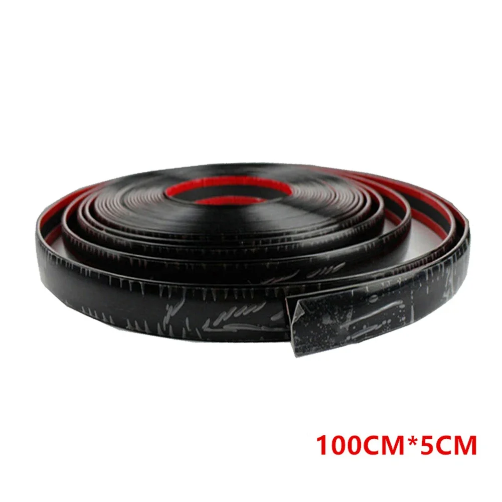 Black Trim Molding Car Door Side Tailgate Decorate Protect Strip 3fi*2in High Quality Soft PVC Exterior Accessories