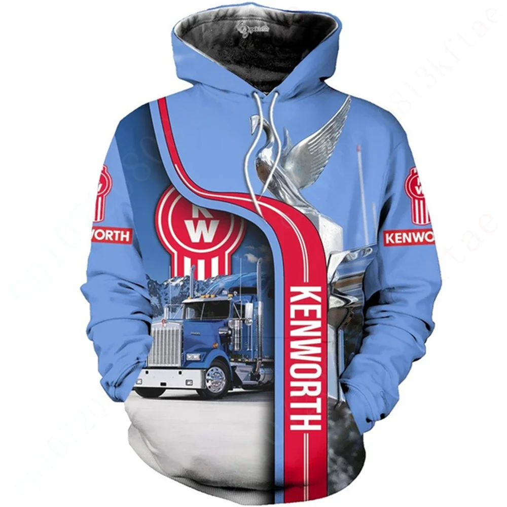 Kenworth Sweatshirt Anime Hoodies For Men Women Unisex Clothing 3D Printing Pullover Harajuku Oversize Zip Hoodie Casual Hoodies