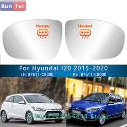 For HYUNDAI i20 2015 2016 2017 2018 2019 2020 Rearview Mirror With Heated/Left&Right Wing Mirror Lens/87611/21-C8000 Car Parts