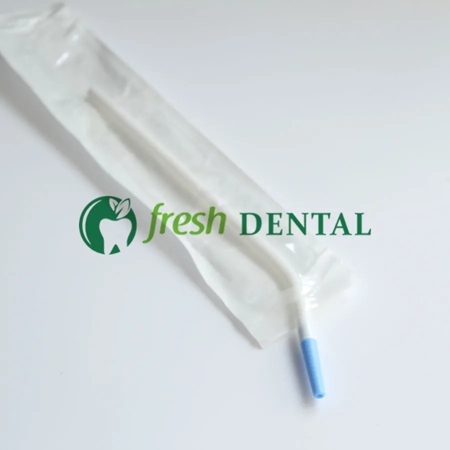 

100PCS Dental French Long Elbow Straw Implants Surgical Curved Bends Suction Straw Weak Suction Tube Dental Materials SL446