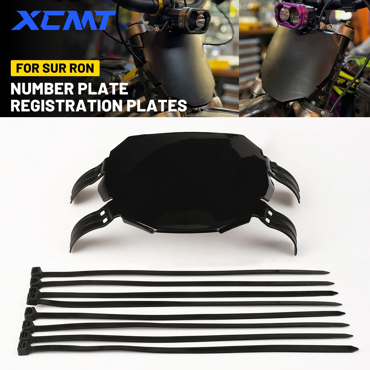 Front License Number Plate Registration Plates Motorcycle Accessories For Sur-Ron S X Surron Light Bee S/X Electric Dirt E-Bike