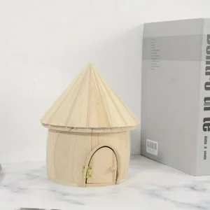 منزل خشبي صغير ، تصميم النسخة الأوروبية ، صندوق دجاج Hedwig ، اكسسوارات المناظر الطبيعية ، Totoro ، عش الهامستر ، أليف إبداعي ، 1 قطعة أفضل 10 بيوت دجاج خشبية مبيعا - رقم 5