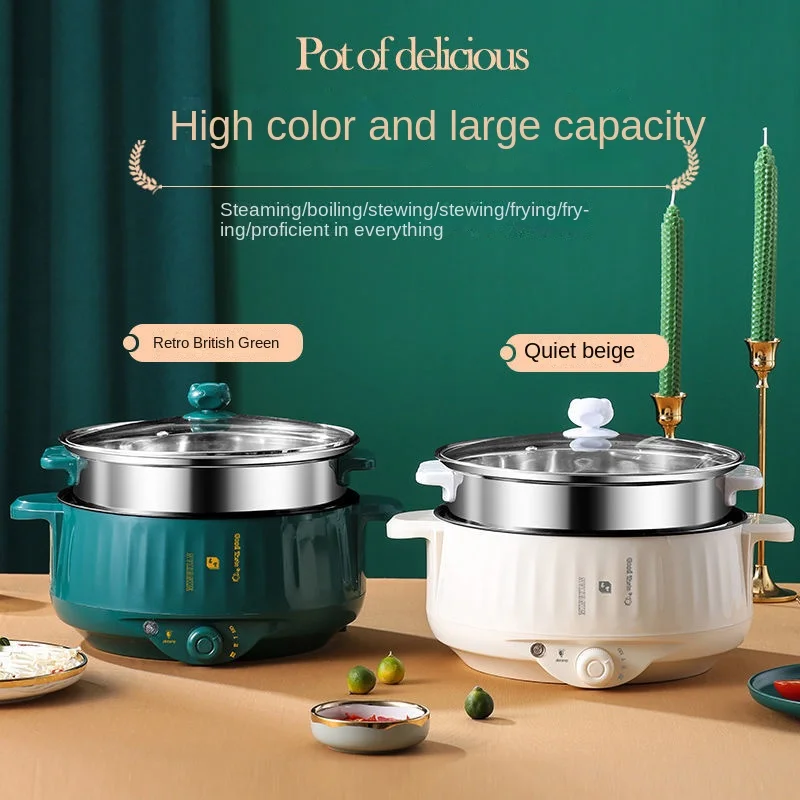 Electric Rice Cooker Single/Double Multifunctional Pan Non-stick Cookware Hotpot For Kitchen MultiCooker Cooking Home Appliances