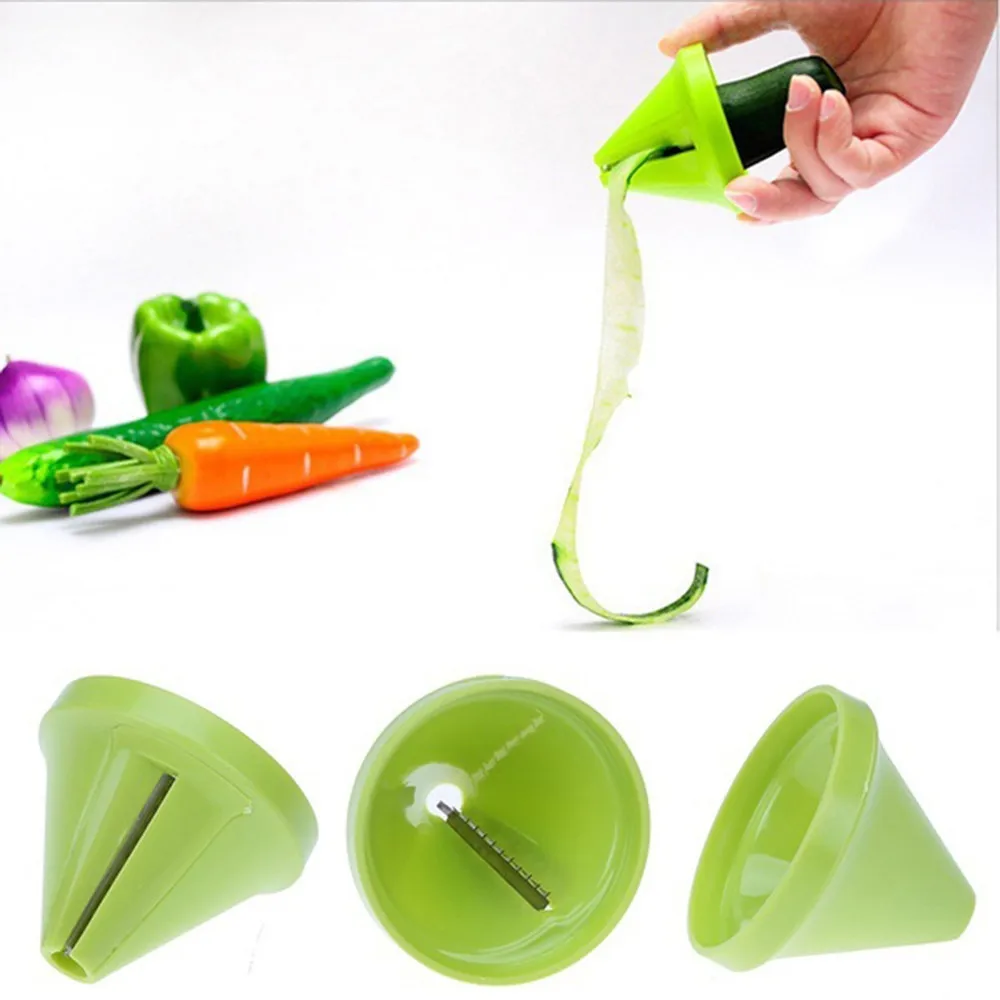 Home Kitchen 1PC Kitchen Multi-Function Cutter Creative Spiral Wire Cutter Rotary Cutter Cut Vegetable Grater Kichen Tool