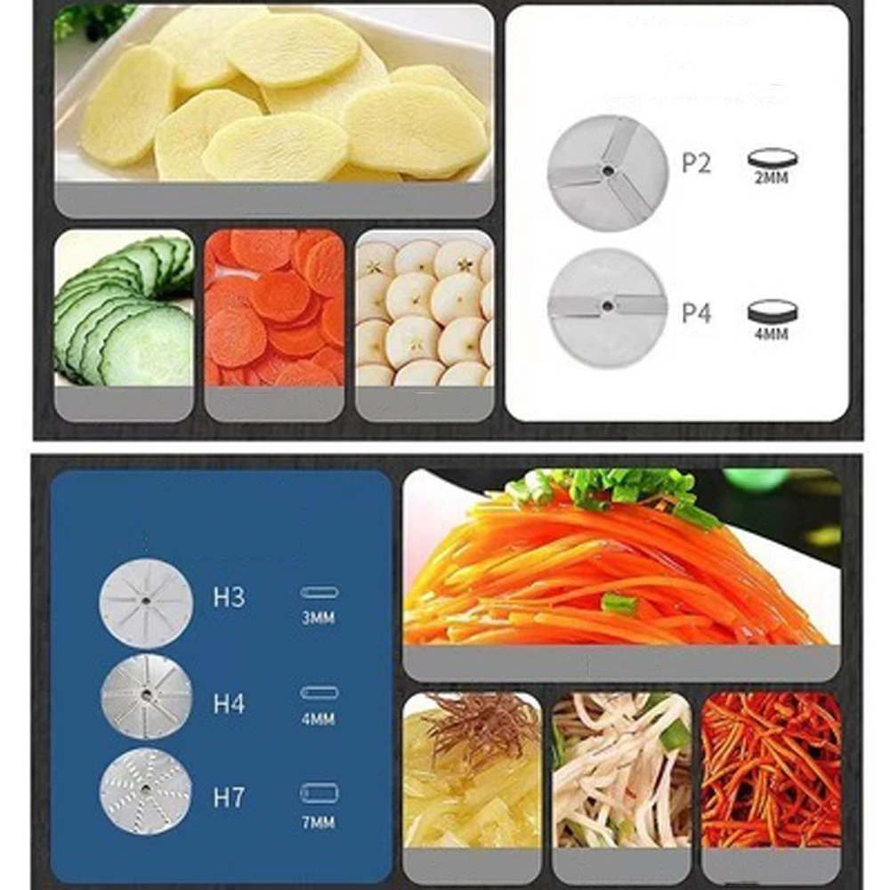 HLC-300 Vegetable Cutter Cutter Various Models Full Range of Accessories Cutter Blade Reamer Switch Screw