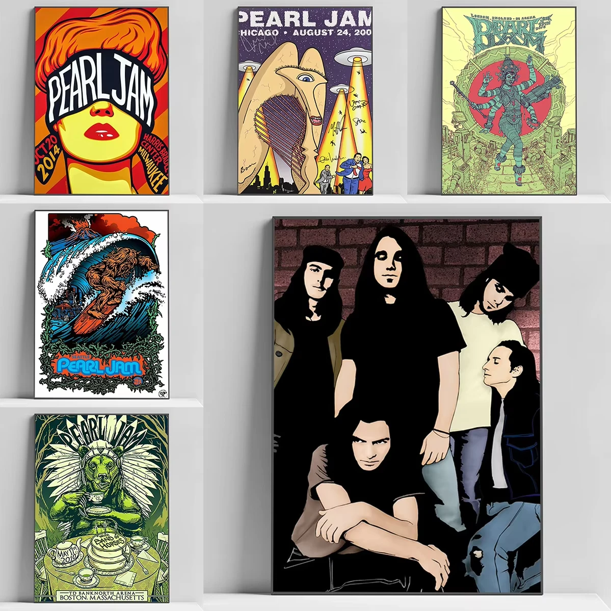 Póster de Pearl Jam de American Rock Band, carteles para decoración de pared, decoraciones para el hogar, decoración moderna para sala de estar, pintura en lienzo