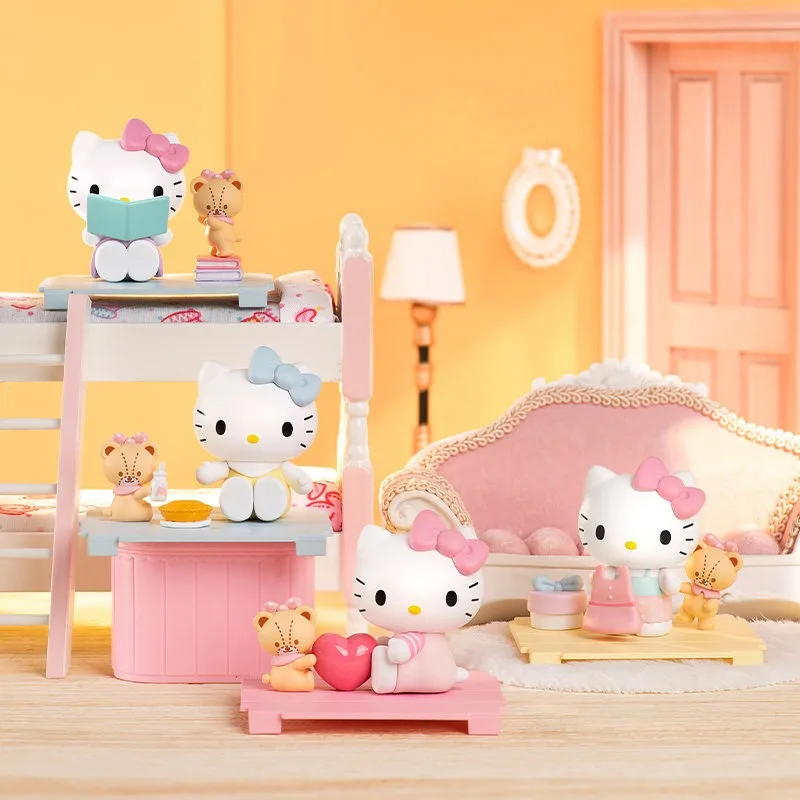 Sanrio Hello Kitty Sweet Playmate Micro Boxes: 9+Secret Styles, Blind/Full Case (No Repeats), Dust-Proof, Cute Decor Blind Boxes