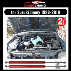 for Suzuki Jimny JB23 (1~8) 1998-2010 Front Bonnet Hood Modify Gas Struts Carbon Fiber Spring Damper Lift Support Absorber