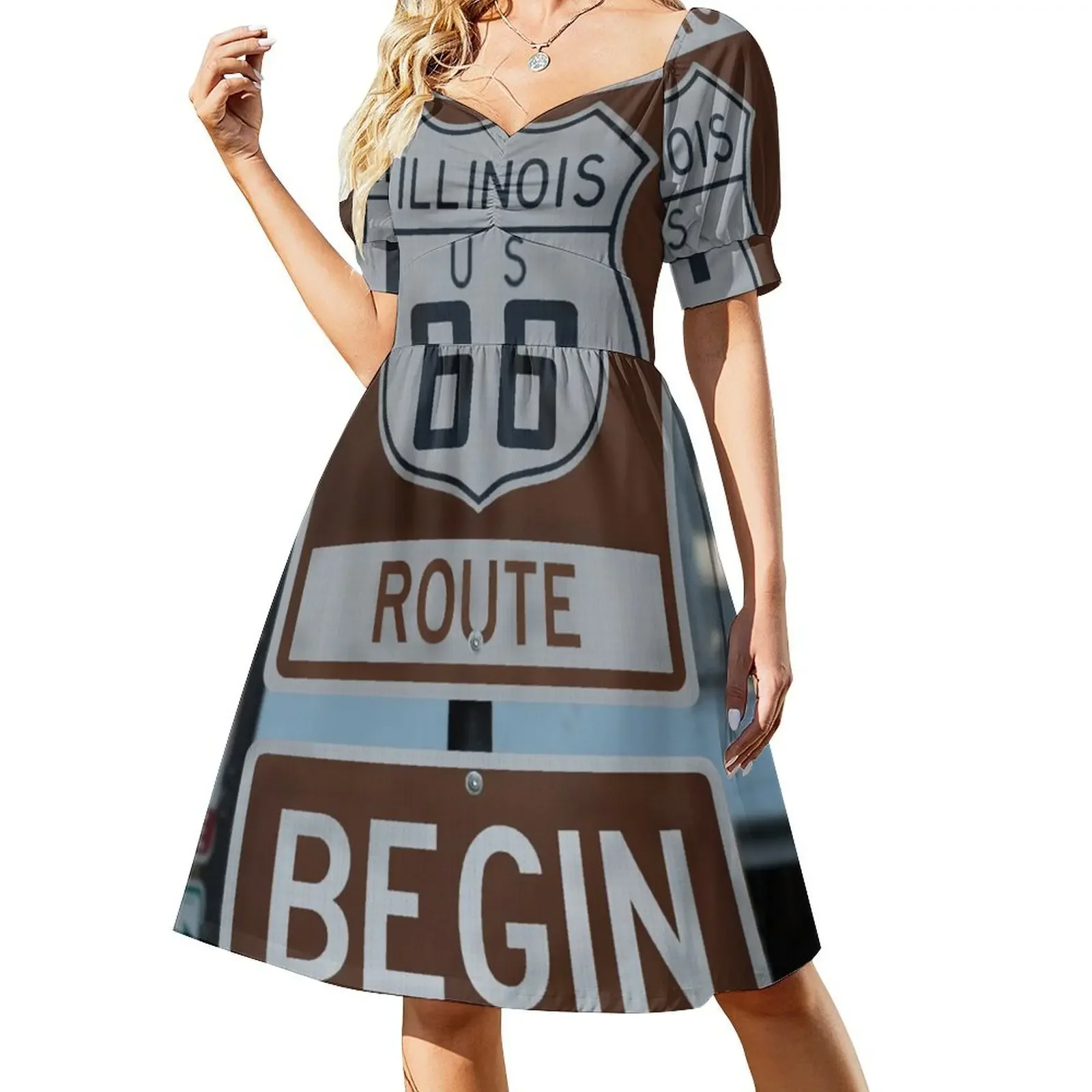 

Route 66 Begin Short-Sleeved Dress Dance dresses Cocktail of dresses luxury evening dresses for women 2025 for women