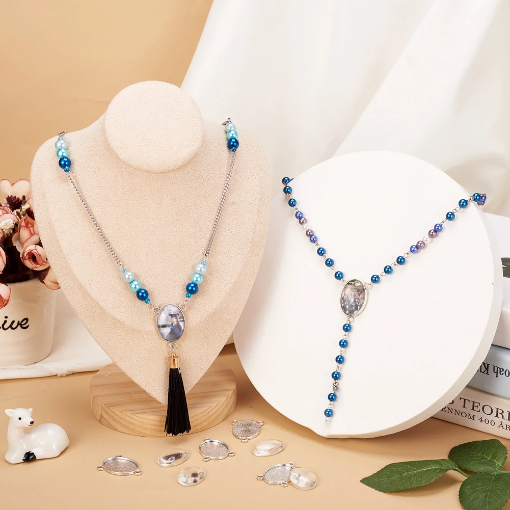 6 set di basi ovali in lega pe - Bezels Set Pendant recensione e prezzo
