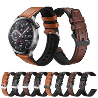 For Honor Watch 4 Pro Band Leather Silicone 20mm 22mm Wrist Bracelet For Honor Magic 42mm 46mm/GS Pro/GS 3/ES Strap Correas