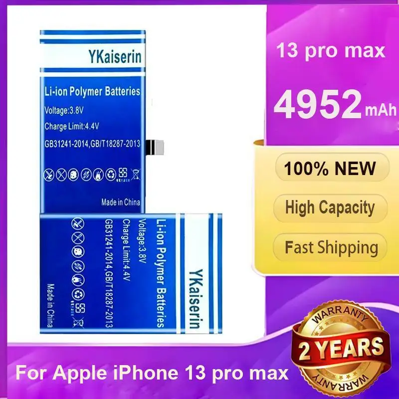 4952mAh Mobile Phone Battery Long Lasting For Apple iPhone 13 Pro Max