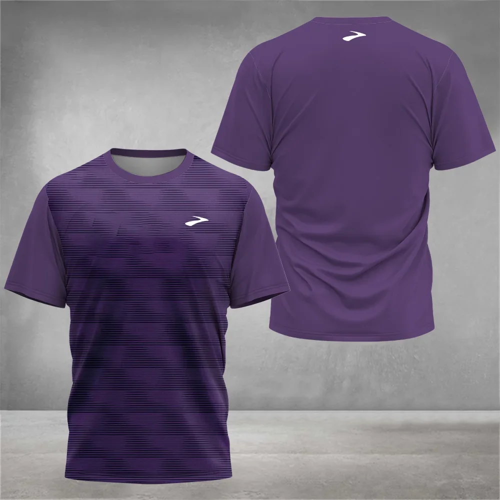 

Fashion Tennis Short Sleeve T-Shirt 2024 Summer Breathable Men's Clothing Outdoor Loose Workout Fitness Running Sports T-Shirts