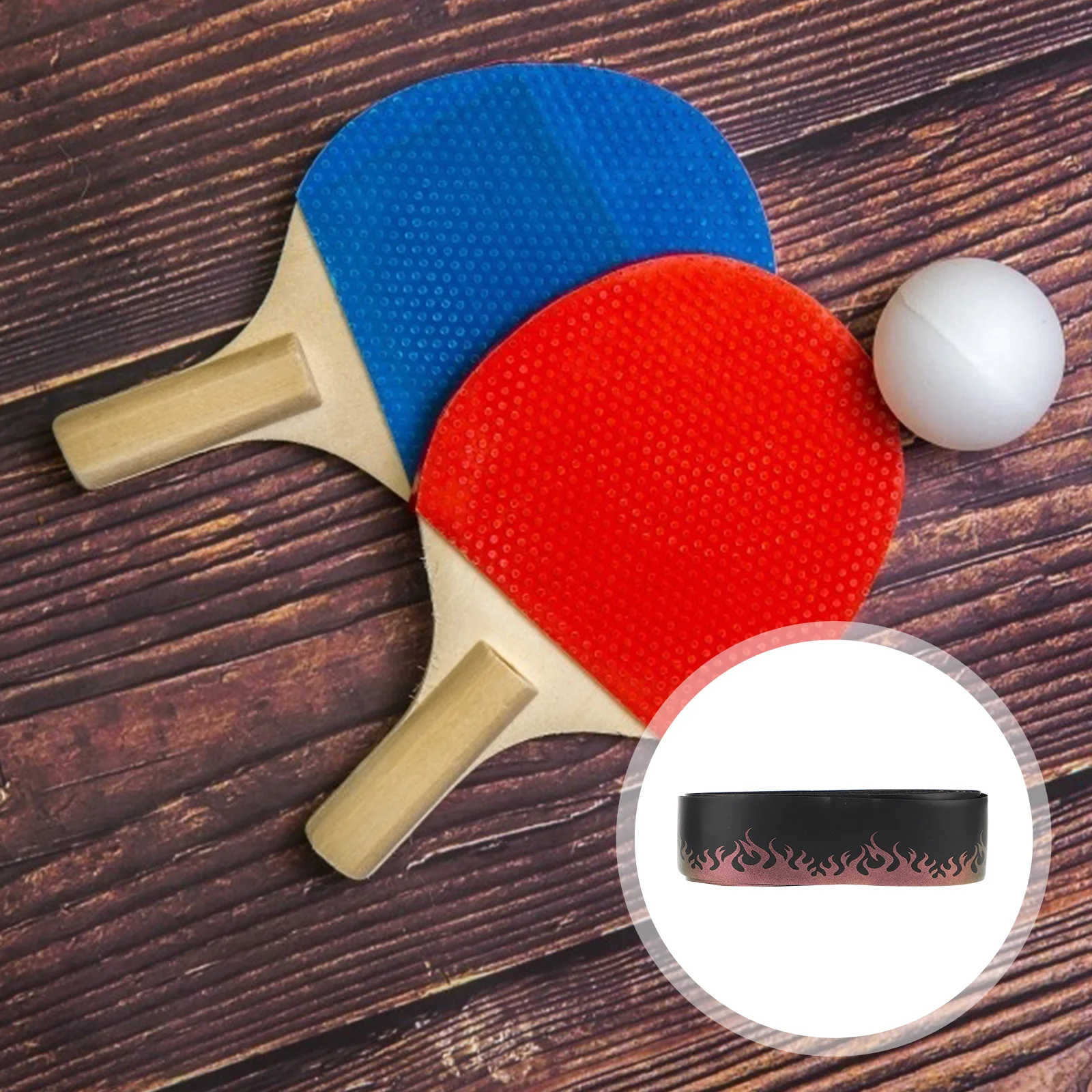 

PU Anti Grip Badminton Sweatb Tape Elastic Belt for Fishing Pole Flame Colorful Sweatb Racket H Badminton Tennis