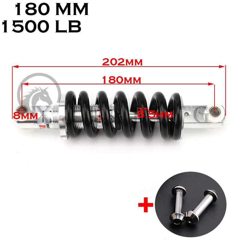 NONE 90/100/115/125/150/170/180/190/200/215MM Hinterradaufhängung Schock für 47cc49CC Super Minimoto ATV Elektroroller Mini Pocket Bike 6